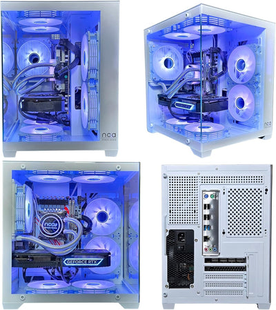 Gaming PC Phantom White | GeForce RTX 4060 | Intel XEON 10 Kerner | RGB Lüfter mit Fernbedienung | W