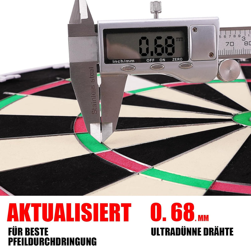 Seydrey Dartscheibe Kork Dartscheibe mit Pfeilen Offizielles Steeldartscheibe Dartscheibe Steeldart