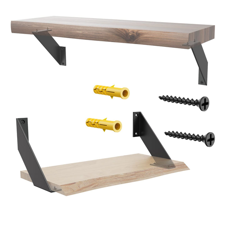 SPOROOT Regalhalterung,Regalwinkel Schwarz Schwerlast 15cm, Winkel Regal 90°Dreieck Unterstützung fü