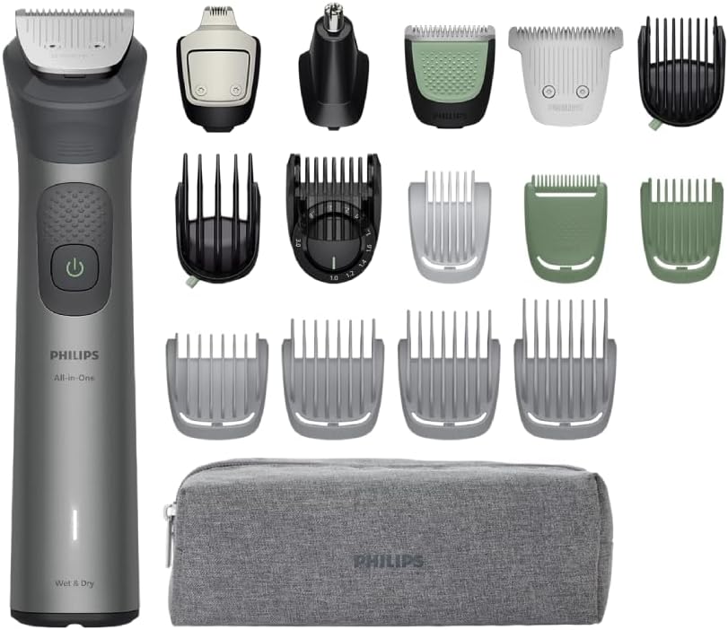 Philips Multigroom 7000 für Herren, All-in-One-Trimmer, elektrischer 17-in-1 Barttrimmer und Haarsch