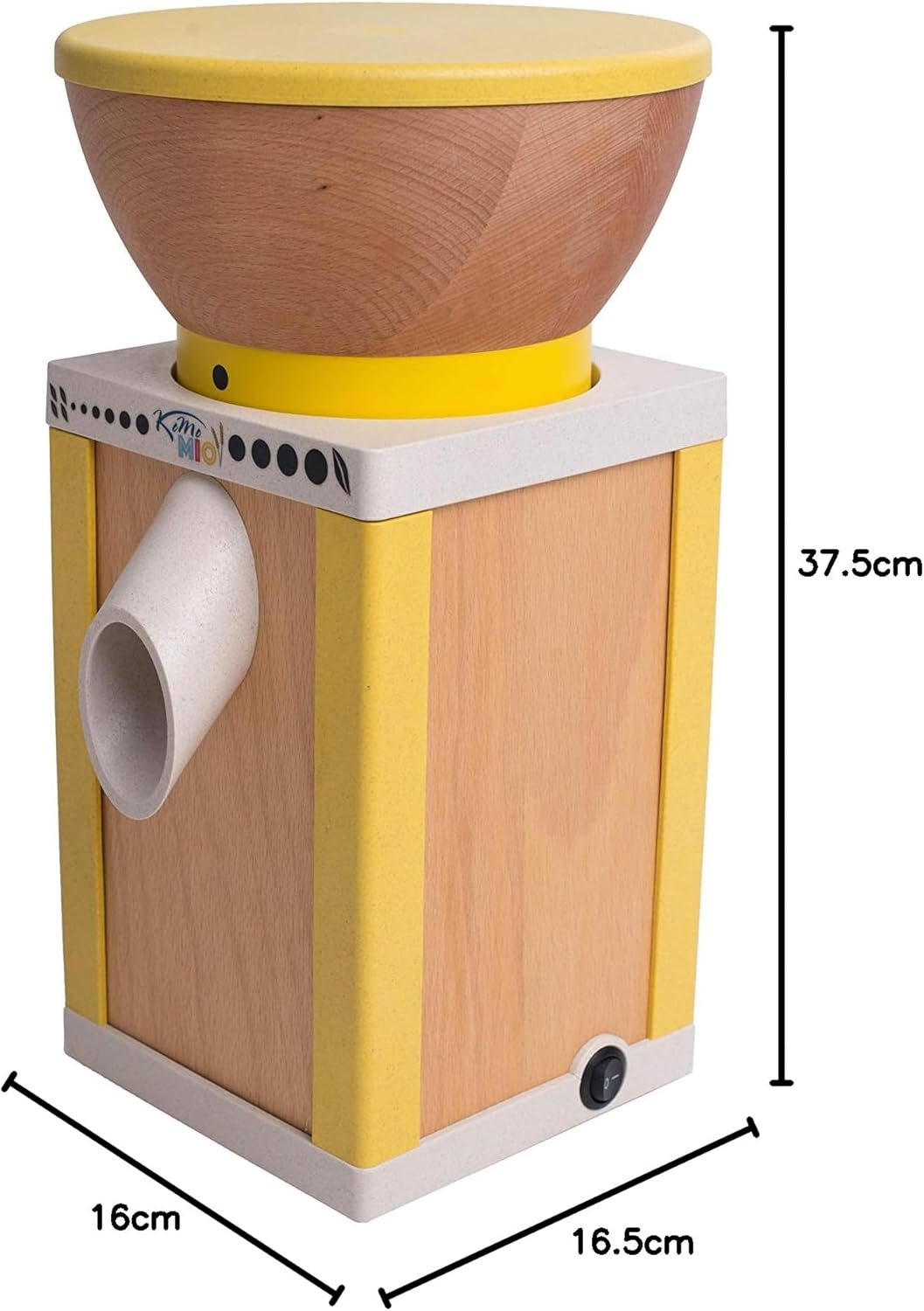 KoMoMio gelb | Made in Austria | Edelkorund und Keramik Mahlstein | frisches Mehl (KoMoMio gelb)