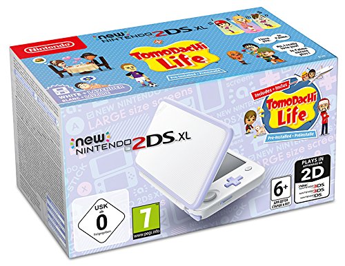 Nintendo New 2DS XL weiss Lavendel inkl. Tomodachi Life