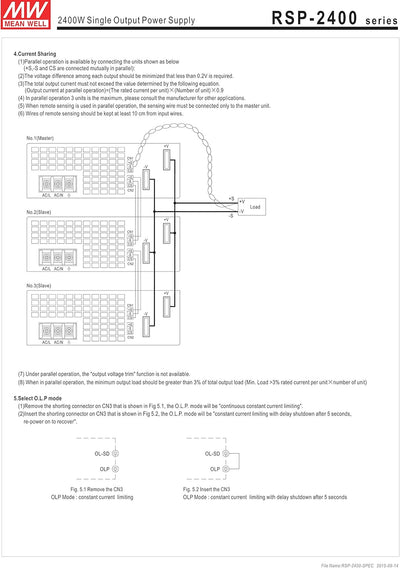 Mean Well RSP-2400-24 AC-DC Netzteil mit einzelnem Ausgang, RSP-2400-24