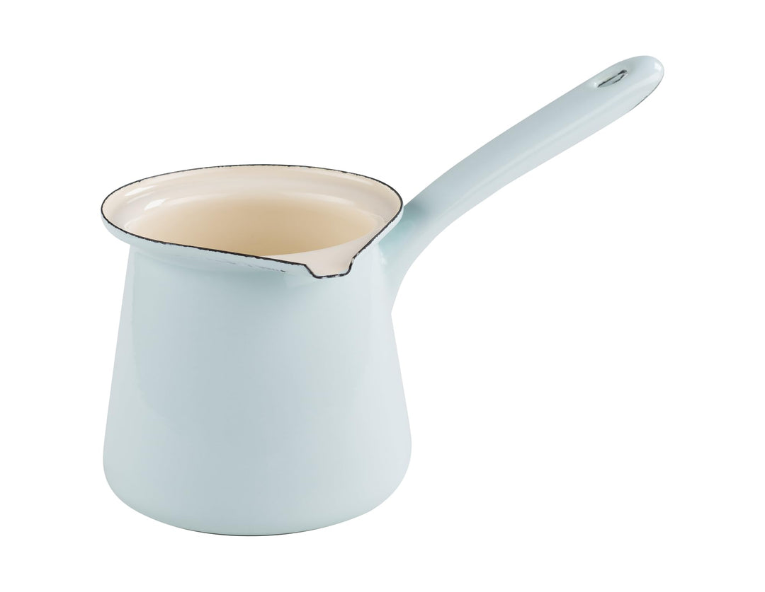 Riess, 0445-006, Kaffeekocher, CLASSIC - BUNT/PASTELL, Farbe Türkis, Inhalt 0.75 Liter, Höhe 10.5 cm