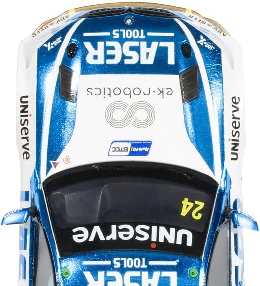 Scalextric Cars – C4526 BMW 330e NGTC – Laserwerkzeuge – Jake Hill 2023 – Spielzeug-Schlitzauto zur