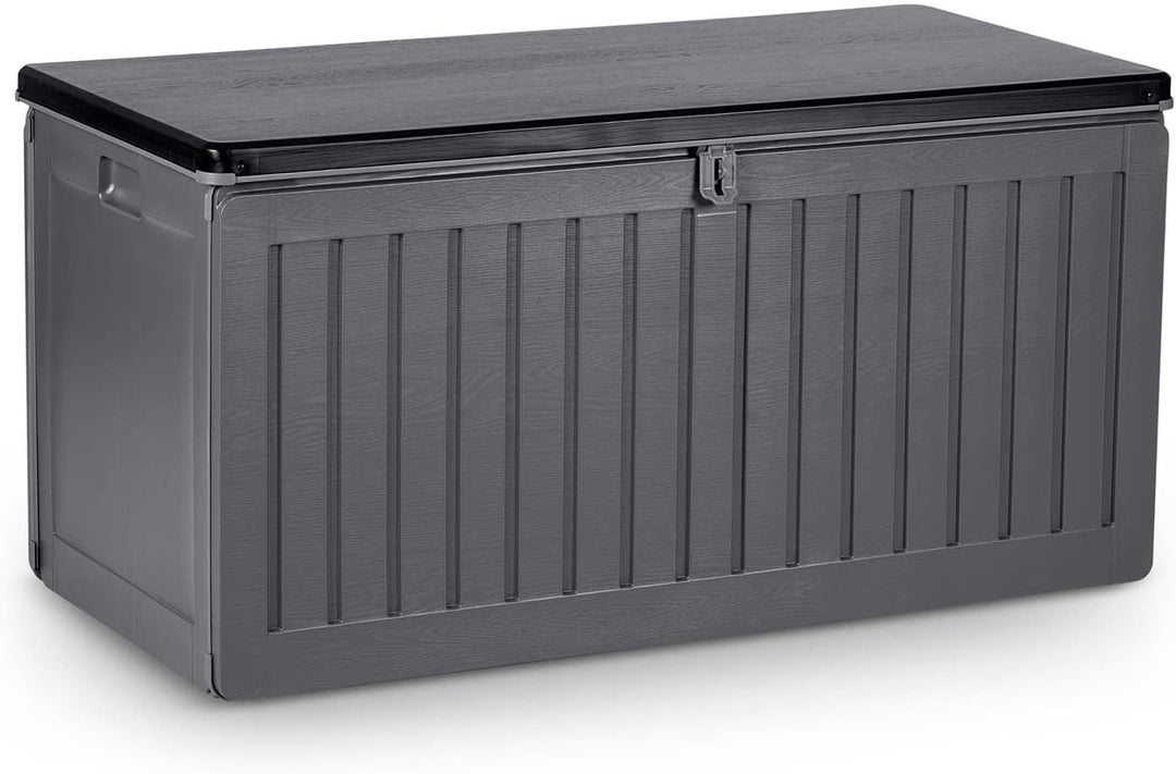 Gartenbox Auflagenbox Aufbewahrungsbox Kapazität 270l Kissenbox Outdoor Sitzbank Wetterfest Abschlie