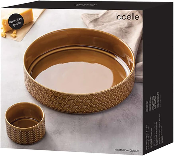 Ladelle 60131 HEATH Schalenset karamell 2tlg