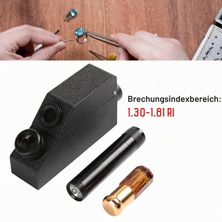 Edelstein Refraktometer, Schmuck RHG181 1.30 1.81 Professionelles Refraktometer, Tragbares elektroni