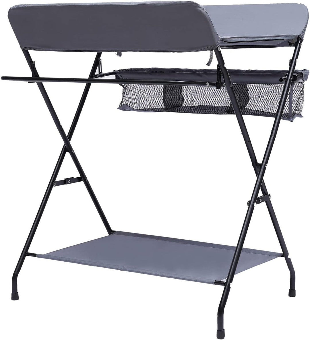 Baby Wickeltisch Changing Table, Kinder Mobiler Wickeltisch klappbarer mit herausnehmbarer Trennwand