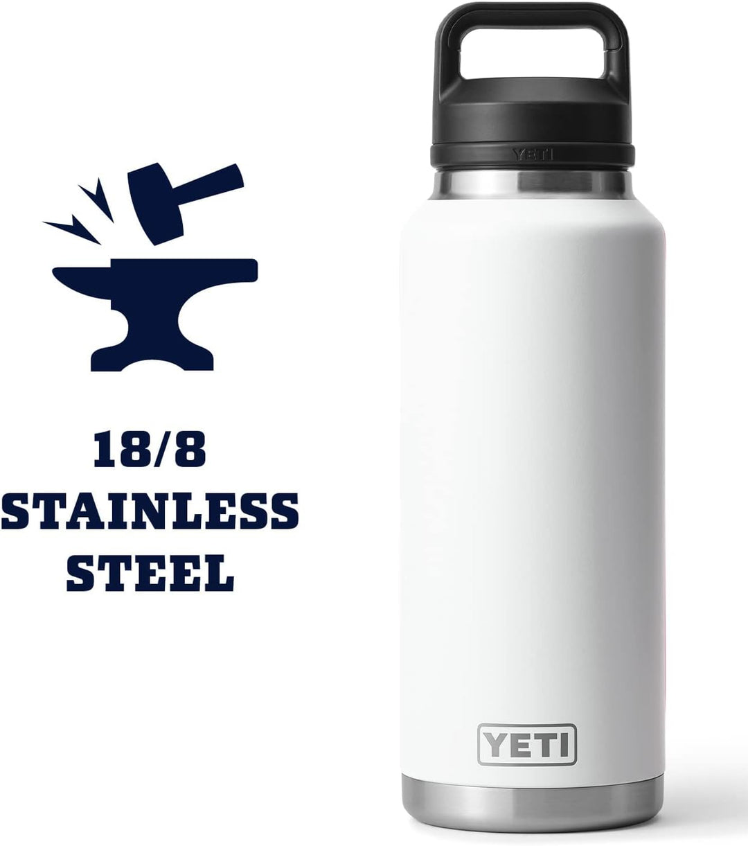 YETI Rambler Flasche Mit Chug-verschluss, White, 46oz (1.4L) Weiss/Opulenter Garten, Weiss/Opulenter