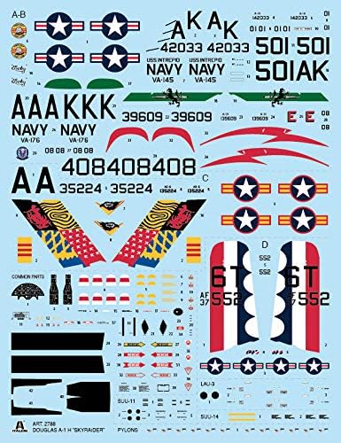 ITALERI 2788S - 1:48 A-1H Skyraider , Modellbau, Bausatz, Standmodellbau, Basteln, Hobby, Kleben, Pl