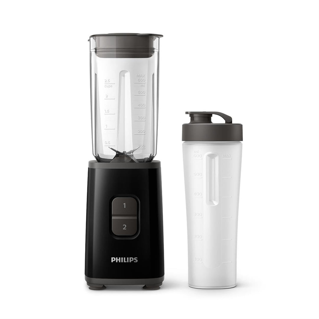 Philips Mini-Mixer, für unterwegs, 1 l, Fassungsvermögen 350 W, 2 Geschwindigkeitsstufen, schwarz, H