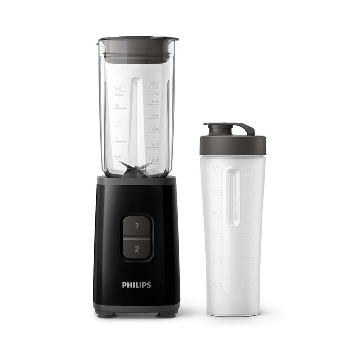 Philips Mini-Mixer, für unterwegs, 1 l, Fassungsvermögen 350 W, 2 Geschwindigkeitsstufen, schwarz, H