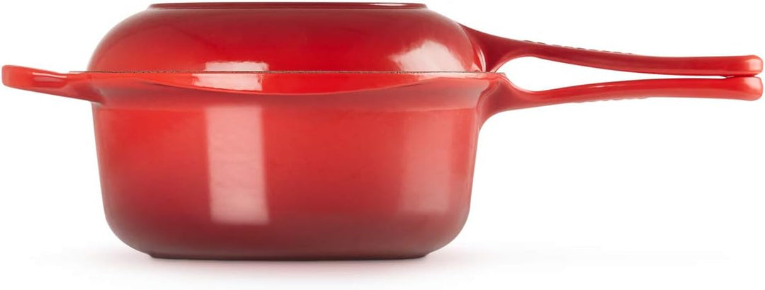 Le Creuset Signature 2-In-1 Marmitout, Gusseisen, Ø 22 cm, 2,3 L, Kirschrot, 25044220602460, Kirschr