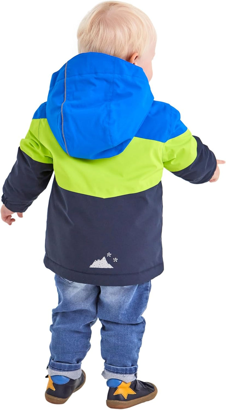 Killtec Unisex Fisw 3 Mns Ski Jckt Skijacke/Funktionsjacke mit Kapuze und Schneefang 74-80 neon blue