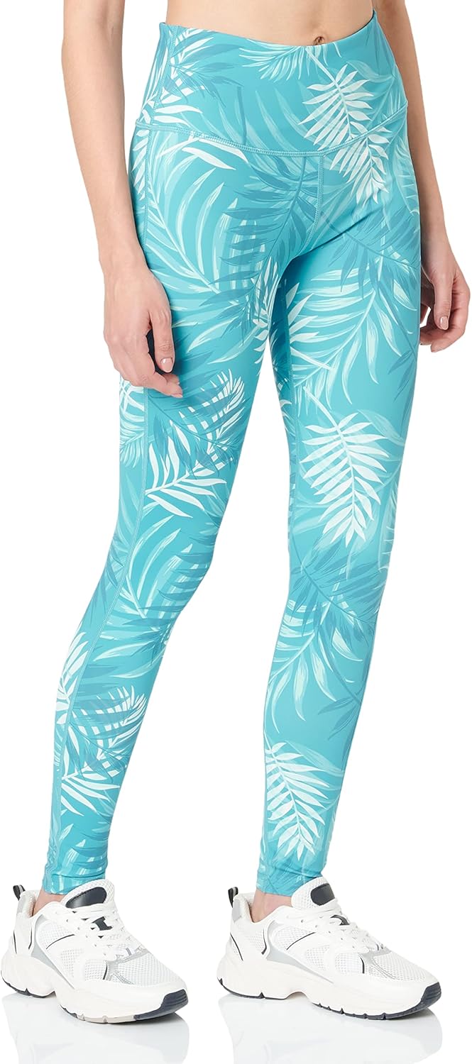 ENERGETICS Damen Leggings Kapinem 2 38 Aop-/Blue Aqua/Mint, 38 Aop-/Blue Aqua/Mint