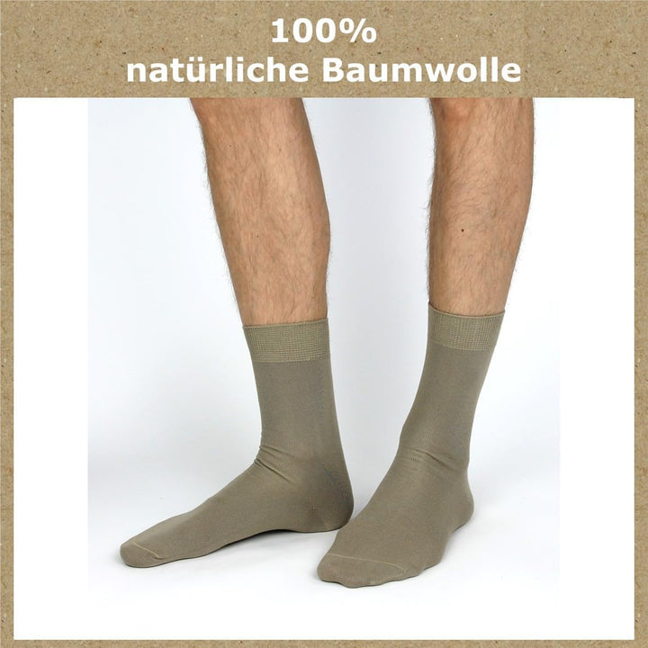 GAWILO Socken aus 100% Baumwolle (10 Paar) | Ohne drückende Naht, mit venenfreundlichem Komfortbund