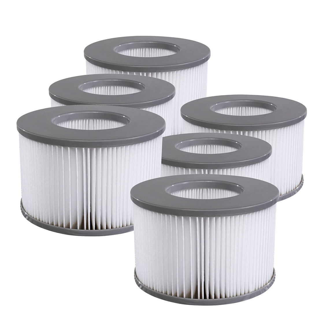 Miweba Original MSpa Whirlpool Ersatz Filter - Filterkartusche 6er Pack- Für aufblasbare Pools - Mod