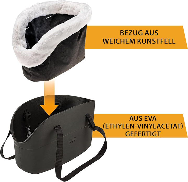 Ferplast Hundetragetasche für kleine Hunde und Katzen WITH-ME, Transporttasche für Haustiere, Hundet