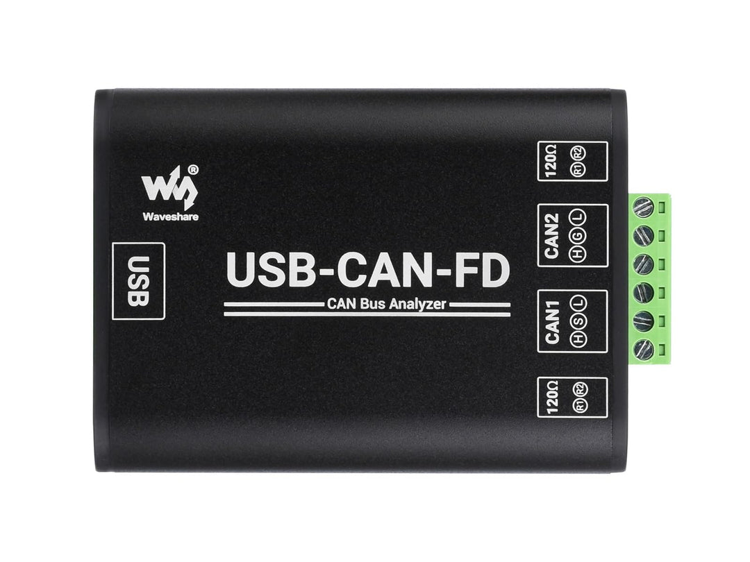 Waveshare Industrial Grade CAN/CAN FD Bus Data Analyzer, USB to CAN FD Adapter, CAN/CAN FD Bus Commu