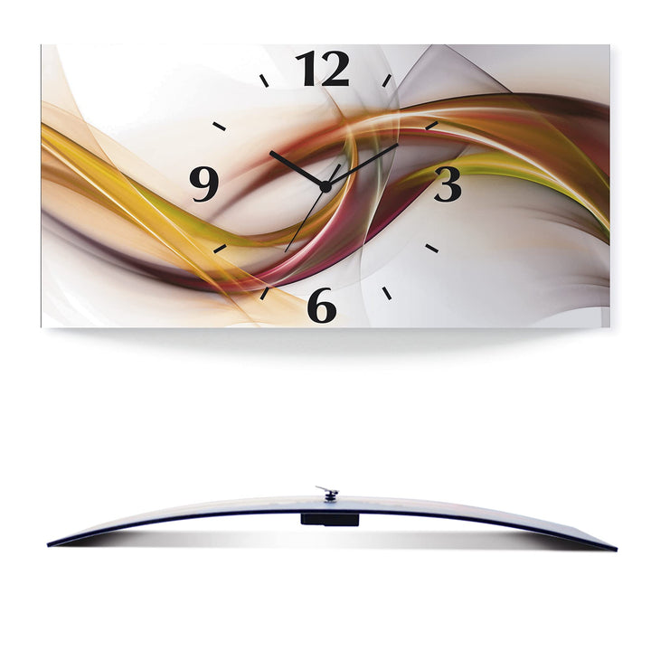 ARTLAND lautlos 50x25 cm Rechteckig Abstrakte Bilder Kunst Abstrakt Design Orange U1UO, 50x25 cm