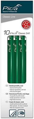 PICA-541/30-10-Lápiz 30cm-Ovalado cj.10-c/colg. 30 cm lang, 30 cm lang