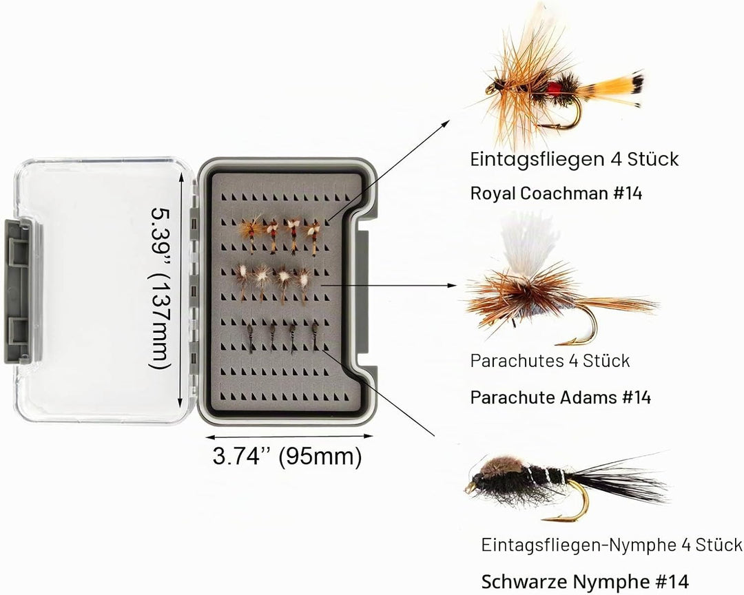 Aventik Extreme Fliegenfischer-Komplettset, Starter-Set mit Fliegenrute und Rolle für Schnurklassen
