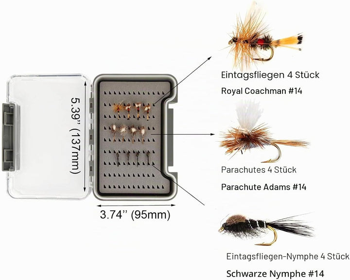 Aventik Extreme Fliegenfischer-Komplettset, Starter-Set mit Fliegenrute und Rolle für Schnurklassen