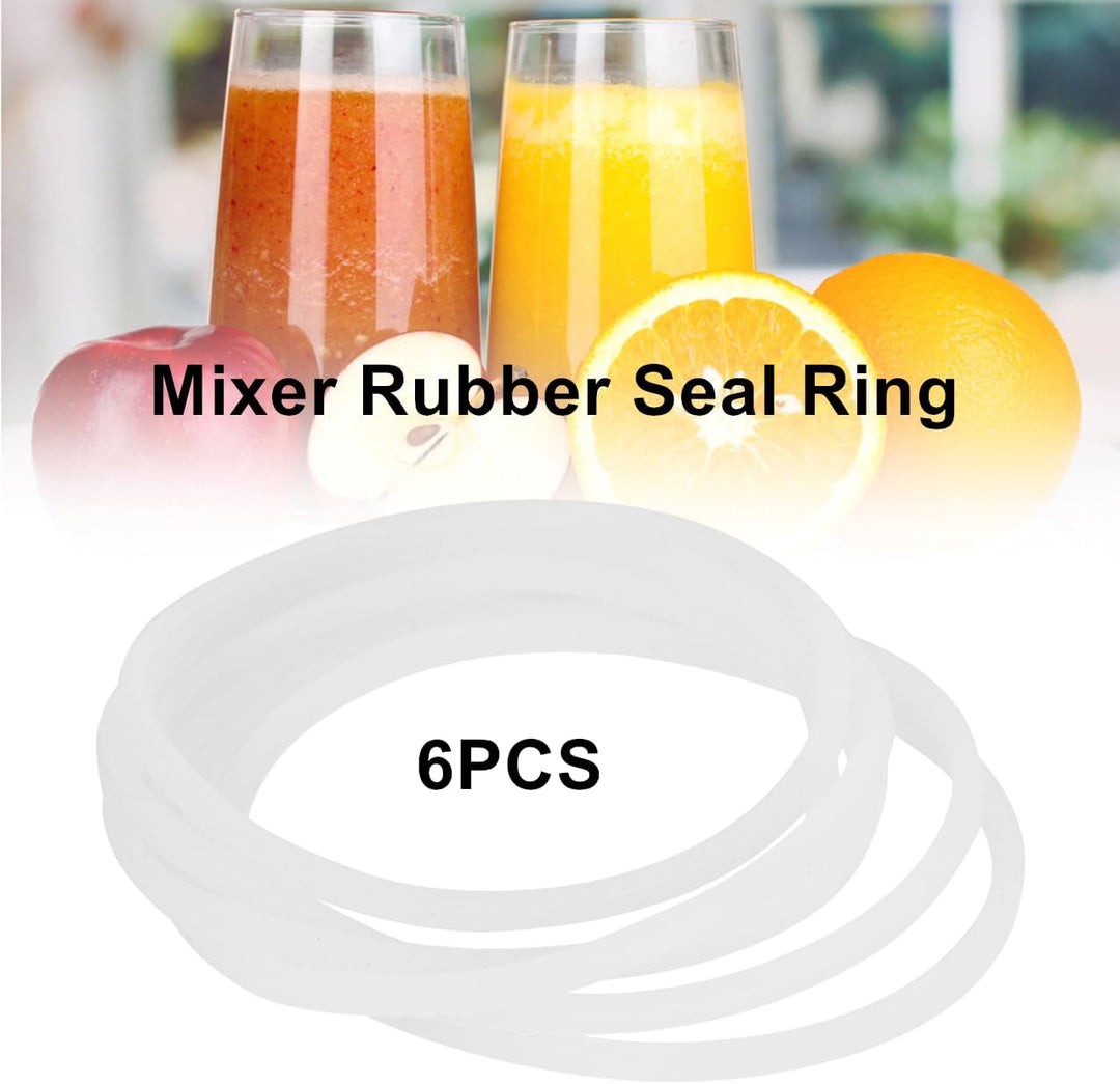 6 Stück Siegelring, Mixer Ersatzteile Neue Ersatzdichtungen Gummidichtring Weisser O-Ring Flexible T