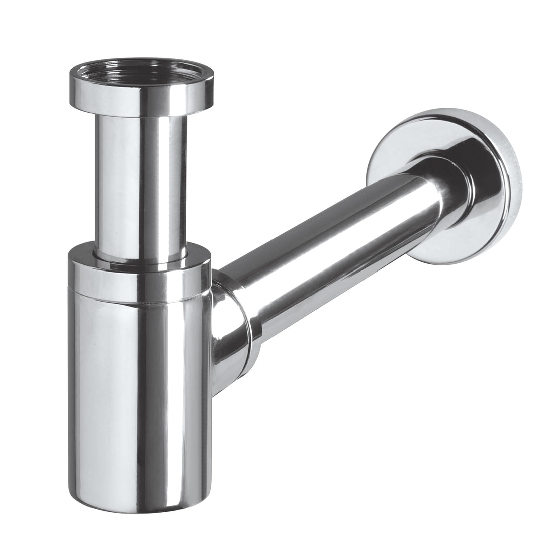 Wirquin 30718695 Mini Siphon für Waschbecken, Design Messing Chrom 31608004