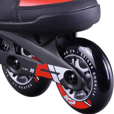 K2 Skates Herren Inline Skate F.I.T. 84 Speed Alu - black - red - 30D0260 42.5 EU, 42.5 EU