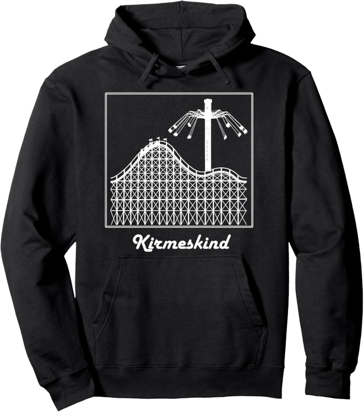 Kirmes Achterbahn Kettenkarussell Jahrmarkt Schausteller Pullover Hoodie