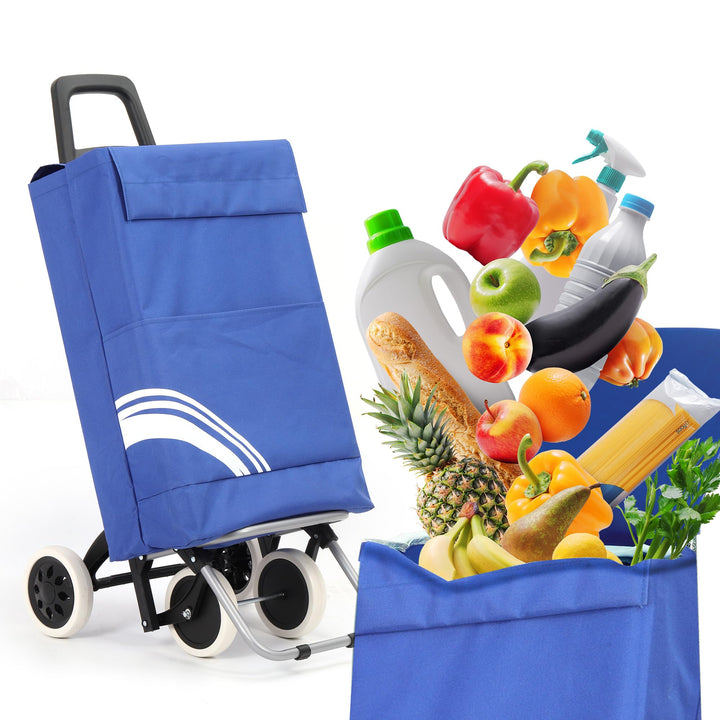 40Liter Wasserabweisender Trolley Einkaufstrolley Klappbar, Shopping Trolley, Einkaufswagen Faltbar,