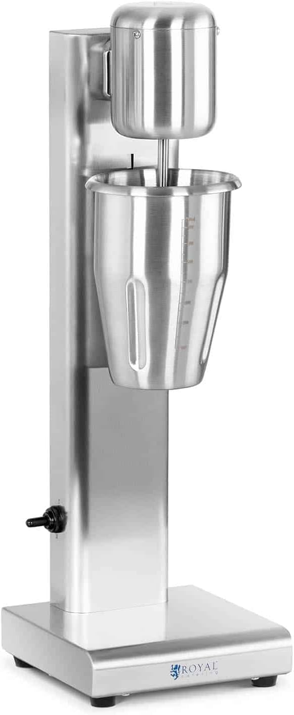 Royal Catering RCPMS-80S Milchshaker 1 l 15.000 U/min Edelstahl Standmixer Hochleistungsmixer