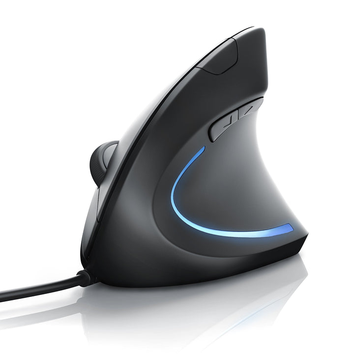 CSL - optische Maus - vertikale Ausführung - ergonomisches Design - Vorbeugung gegen Mausarm Tennisa