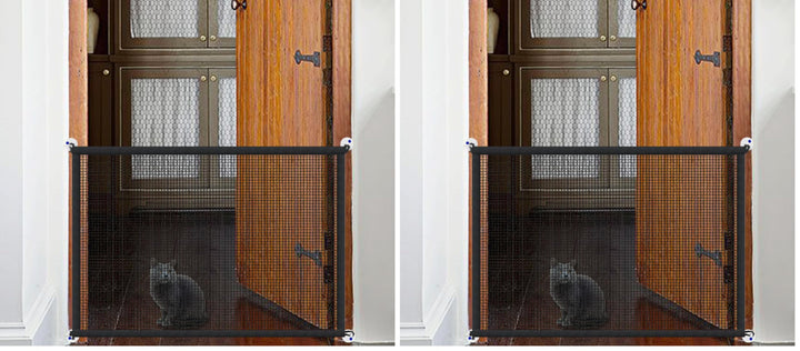 Portable Treppe Tor für Hunde Indoor Magic Pet Gates für The House Doorway Upgraded Mesh 180/110 x 7