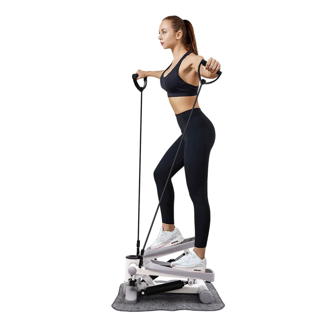 Stepper für Zuhause, Mini Stepper für Zuhause 150kg mit LED-Bildschirm, Up-Down Swing Stepper mit Wi