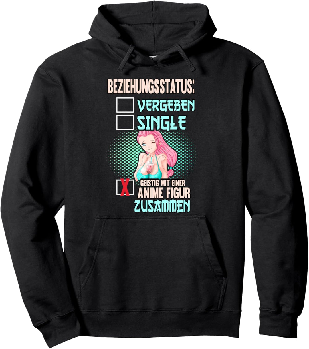 Lustig Geistig mit einer Anime Figur Spruch Otaku Weeb Pullover Hoodie