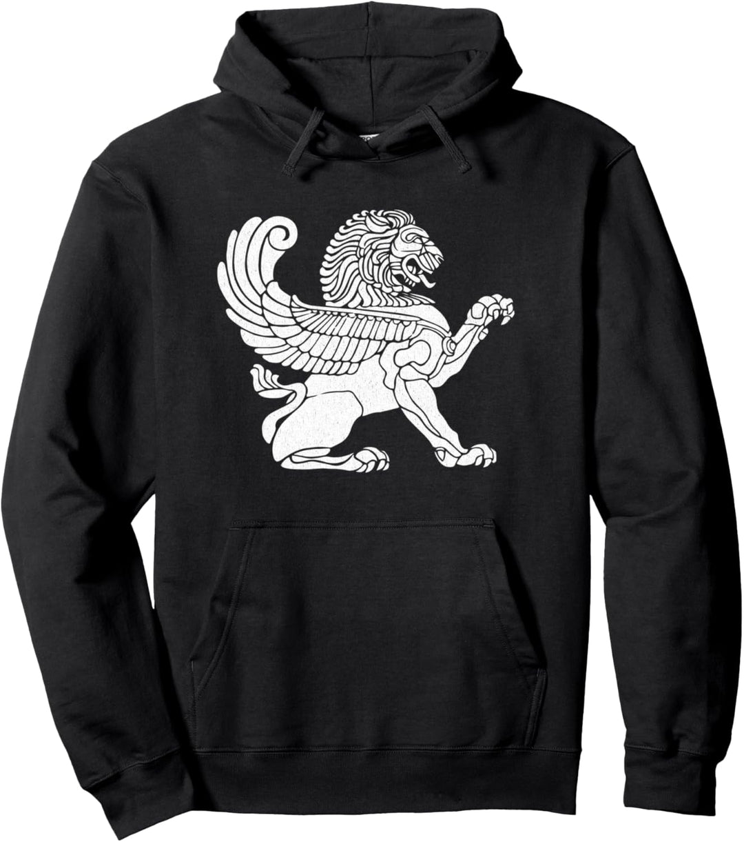 Persischer Löwe Iranischer Iran Persien Symbolismus Ikonen Pullover Hoodie