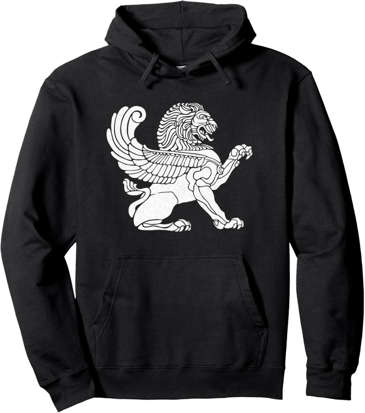 Persischer Löwe Iranischer Iran Persien Symbolismus Ikonen Pullover Hoodie
