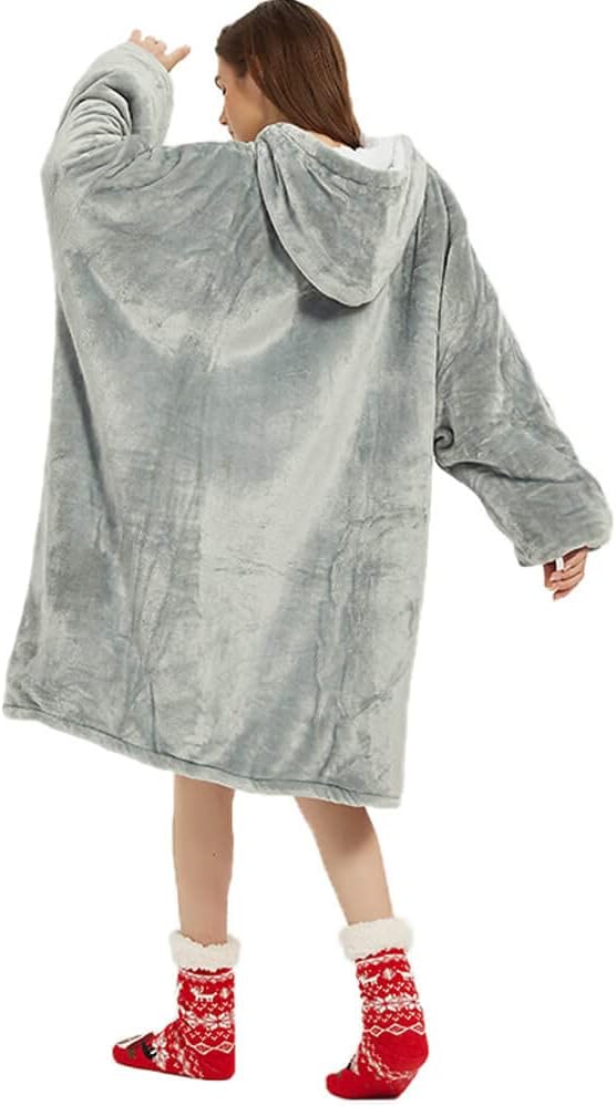 Übergrosse Hoodie Sweatshirt, Original Decke Sweatshirt, super weiche gemütliche warme komfortable R