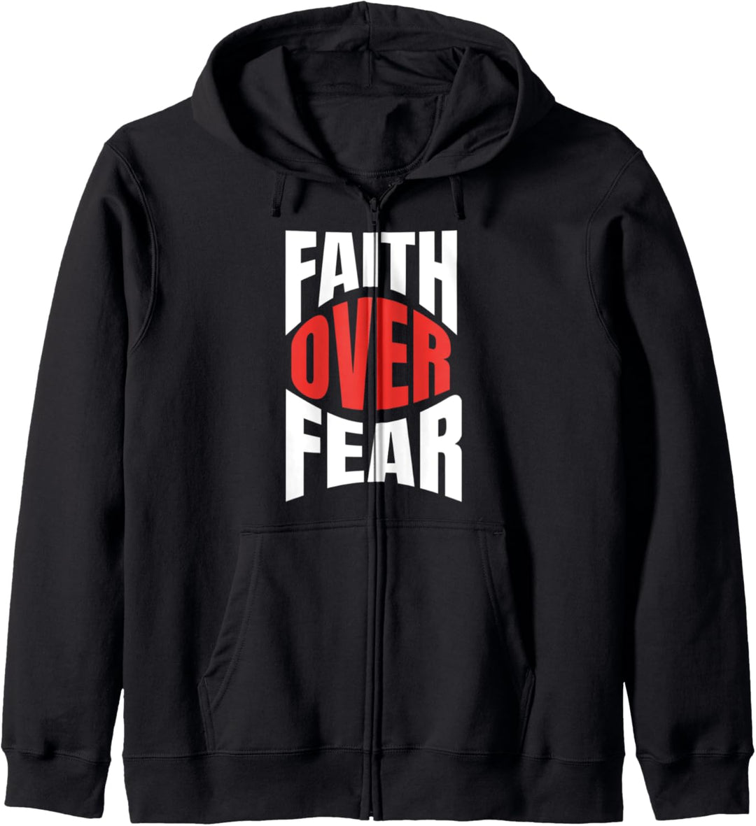 Faith Over Fear Christian Bible Jesus Kapuzenjacke