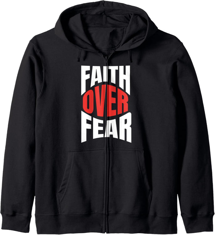Faith Over Fear Christian Bible Jesus Kapuzenjacke