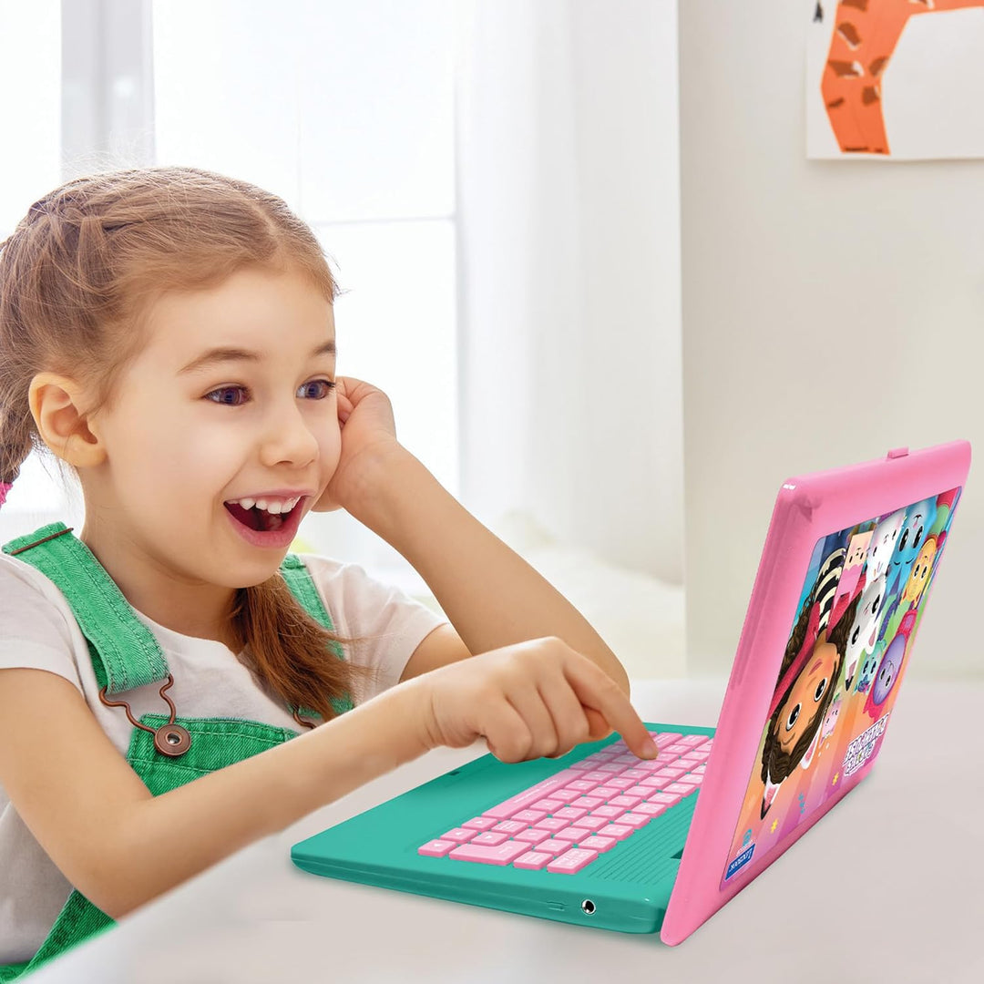 Lexibook, Gabby’s Dollhouse, Zweisprachiger DEUTSCH/ENGLISCH Lerncomputer, 124 Aktivitäten in Sprach