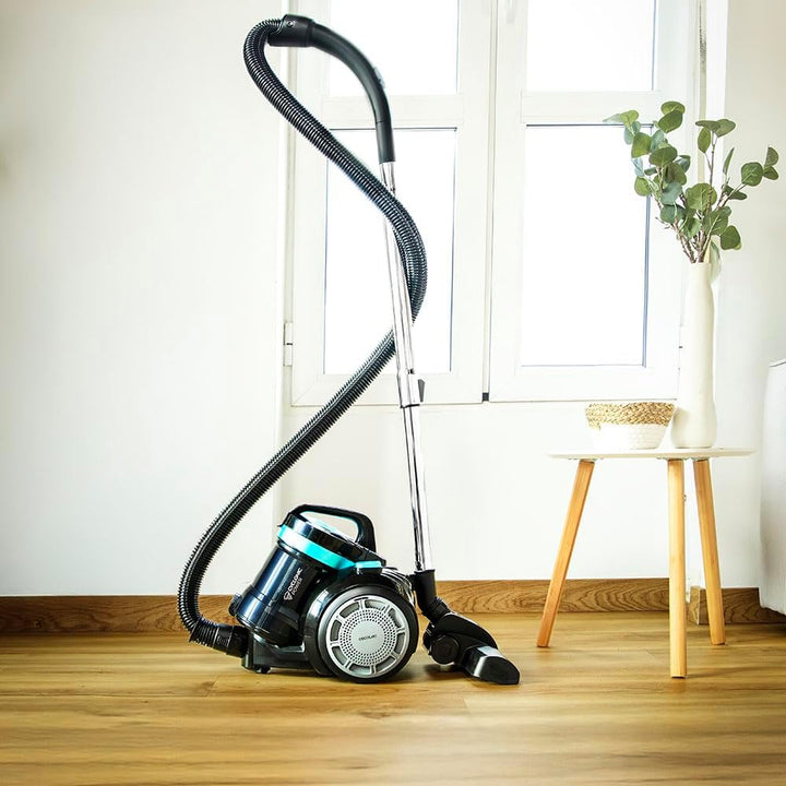 Cecotec Beutelloser Bodenstaubsauger Conga Rocksta Cyclonic Plus. 800W, Grosse Kapazität 2L Behälter