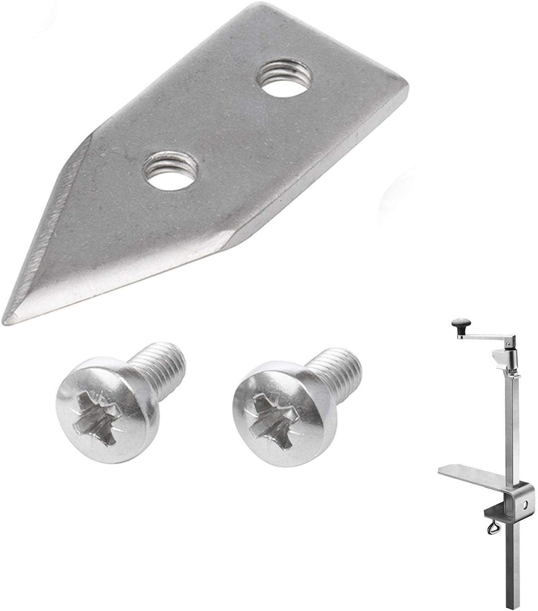Westmark Ersatzteil-Set, 3-teilig, Schneidmesser + 2 Schrauben für Dosenöffnermaschine Sieger Clou 3
