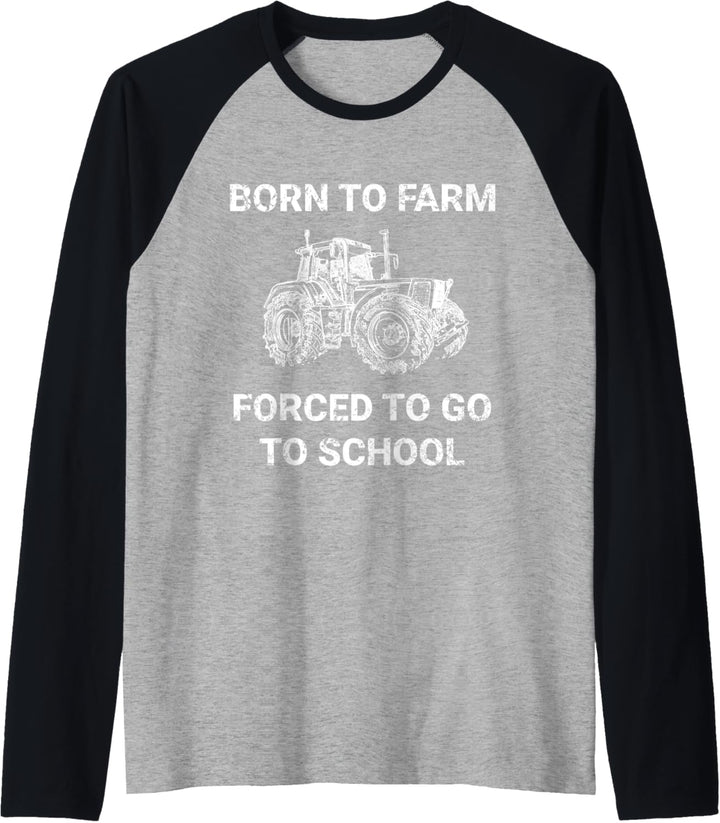 Traktor Landwirt Landwirtschaft Trecker Azubi Kind Geschenk Raglan