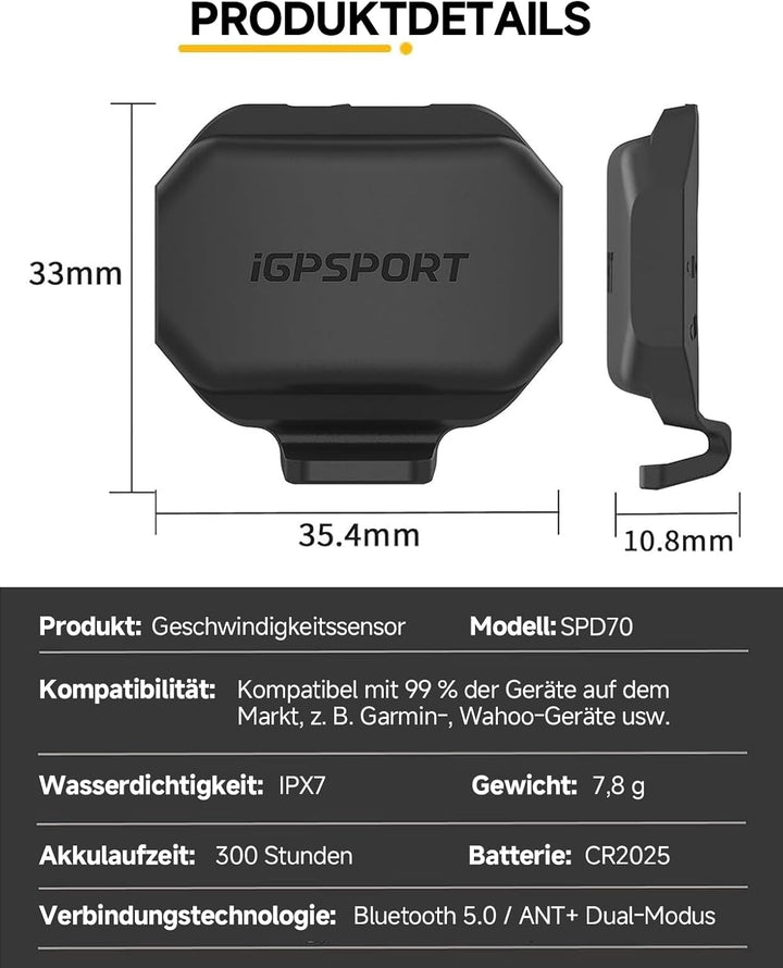 iGPSPORT BSC200S Fahrradcomputer Kabellos, 2,4“ Farbbildschirm GPS Routennavigation Fahrrad Tacho(BS