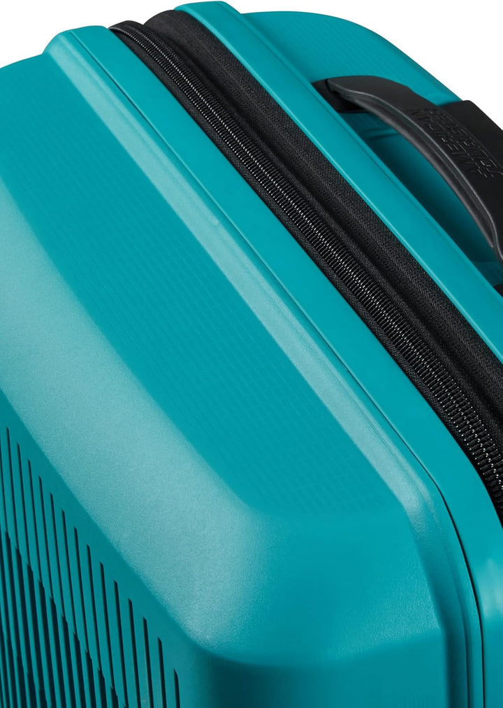 American Tourister Aerostep - Spinner S, Erweiterbarer Handgepäck, 55 cm, 36/40 L, Türkis (Turquoise