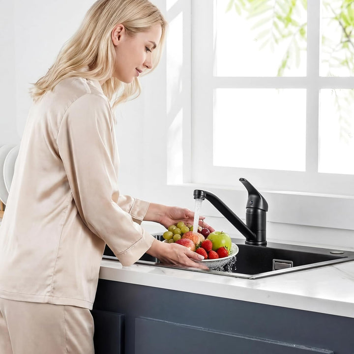 CECIPA Wasserhahn Küche Hochdruck Edelstahl, Küchenarmatur Einhebelmischer, Armatur küche 360° Drehb
